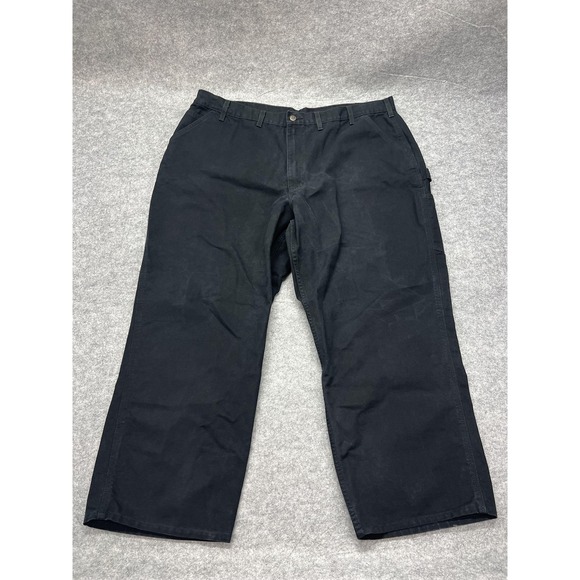 Carhartt Other - Carhartt Canvas Pants Mens 46x30* Black Loose Fit Carpenter Workwear B11-BLK